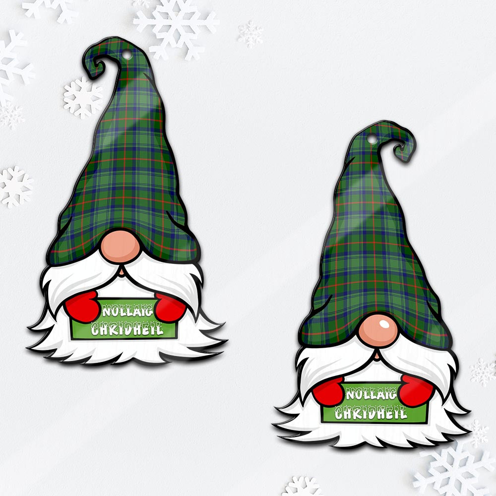 Cranstoun (Cranston) Gnome Christmas Ornament with His Tartan Christmas Hat - Tartan Vibes Clothing