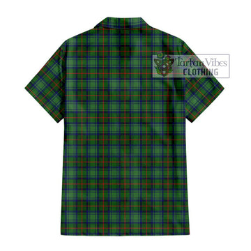 Cranstoun (Cranston) Tartan Short Sleeve Button Shirt with Family Crest DNA In Me Style