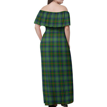 Cranstoun (Cranston) Tartan Off Shoulder Long Dress