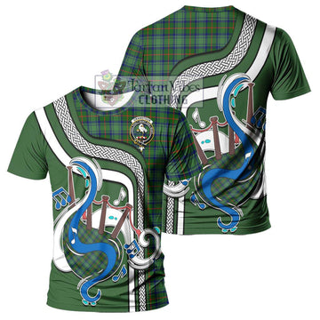 Cranstoun (Cranston) Tartan T-Shirt with Epic Bagpipe Style