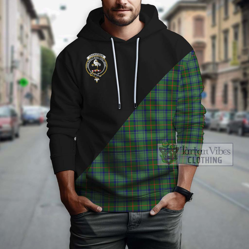 Cranstoun (Cranston) Tartan Hoodie with Family Crest and Military Logo Style - Tartanvibesclothing Shop