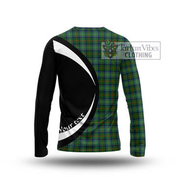 Cranstoun (Cranston) Tartan Long Sleeve T-Shirt with Family Crest Circle Style