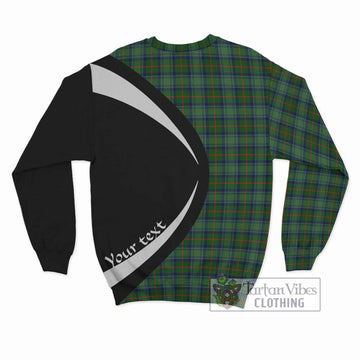 Cranstoun (Cranston) Tartan Sweatshirt with Family Crest Circle Style