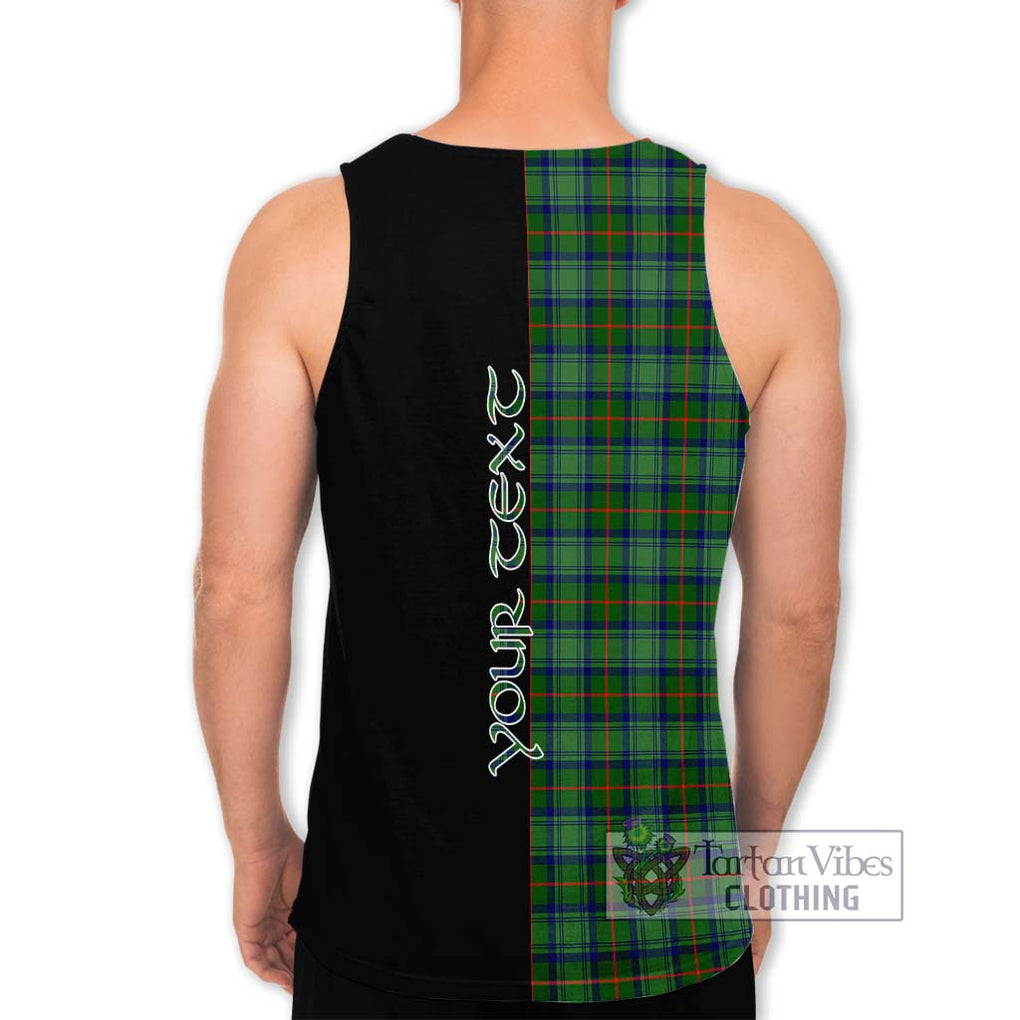 Cranstoun (Cranston) Tartan Men's Tank Top with Family Crest and Half Of Me Style - Tartanvibesclothing Shop