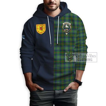 Cranstoun (Cranston) Tartan Hoodie Alba with Scottish Lion Royal Arm Half Style