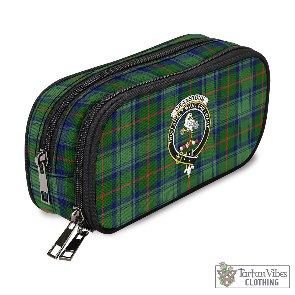 Tartan Vibes Clothing Cranstoun Tartan Pen and Pencil Case with Family Crest