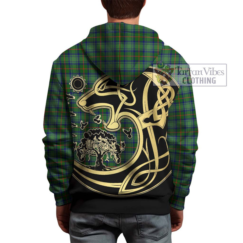 Cranstoun (Cranston) Tartan Hoodie with Family Crest Celtic Wolf Style - Tartan Vibes Clothing