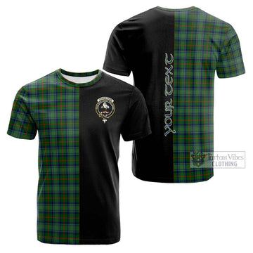 Cranstoun (Cranston) Tartan Cotton T-shirt with Family Crest and Half Of Me Style