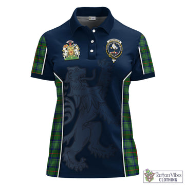 Cranstoun (Cranston) Tartan Women's Polo Shirt with Family Crest and Lion Rampant Vibes Sport Style