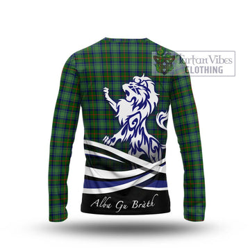 Cranstoun (Cranston) Tartan Long Sleeve T-Shirt with Alba Gu Brath Regal Lion Emblem