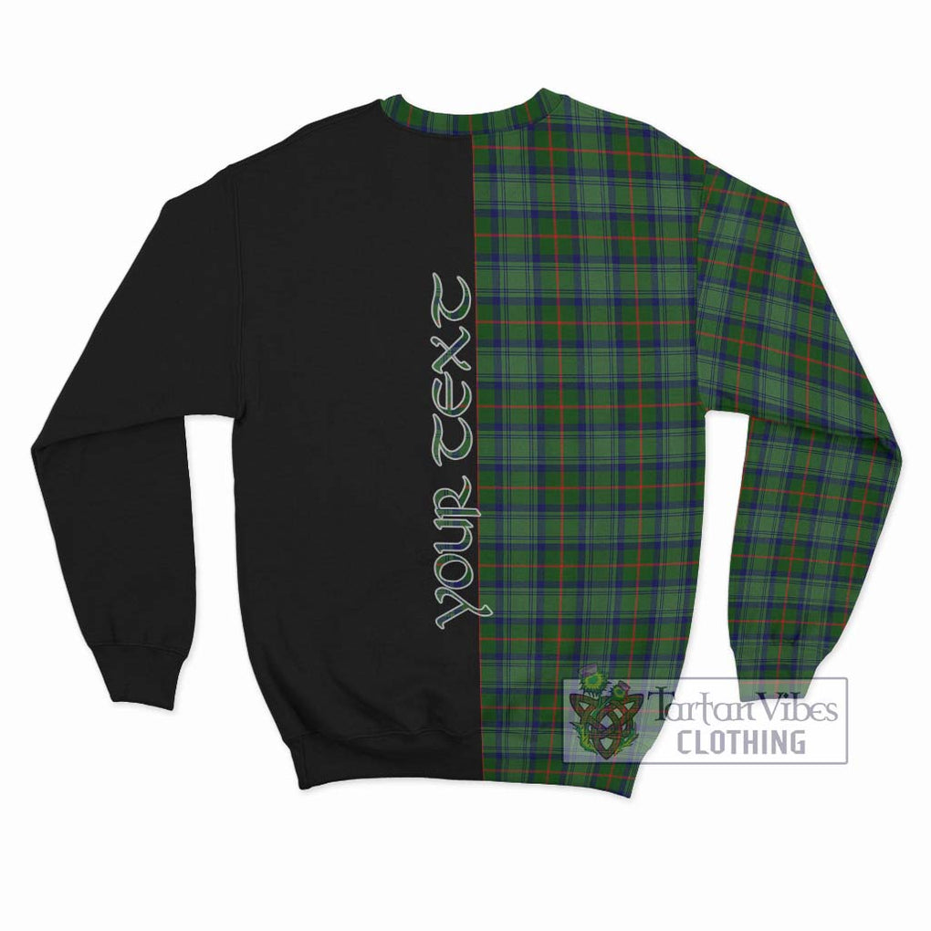 Cranstoun (Cranston) Tartan Sweatshirt with Family Crest and Half Of Me Style - Tartanvibesclothing Shop