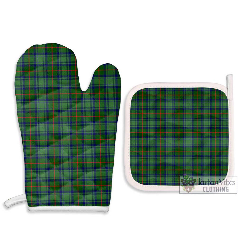 Cranstoun (Cranston) Tartan Combo Oven Mitt & Pot-Holder Combo 1 Oven Mitt & 2 Pot-Holder White - Tartan Vibes Clothing