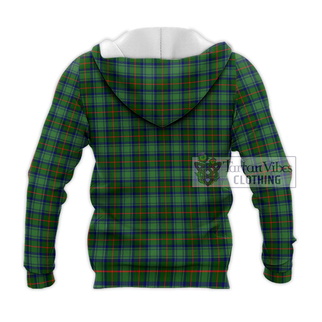 Tartan Vibes Clothing Cranstoun Tartan Knitted Hoodie with Family Crest DNA In Me Style