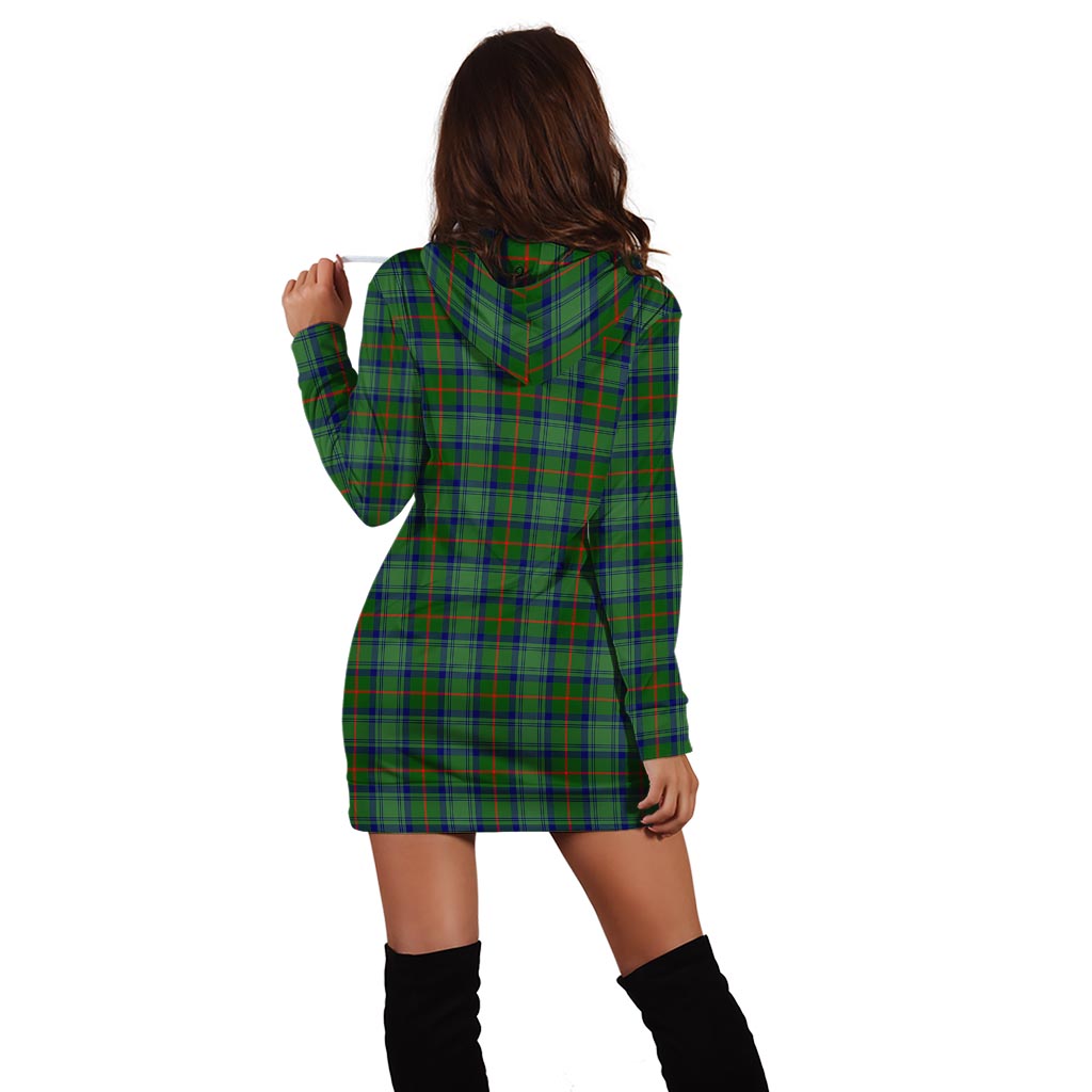 Cranstoun (Cranston) Tartan Hoodie Dress with Family Crest - Tartan Vibes Clothing