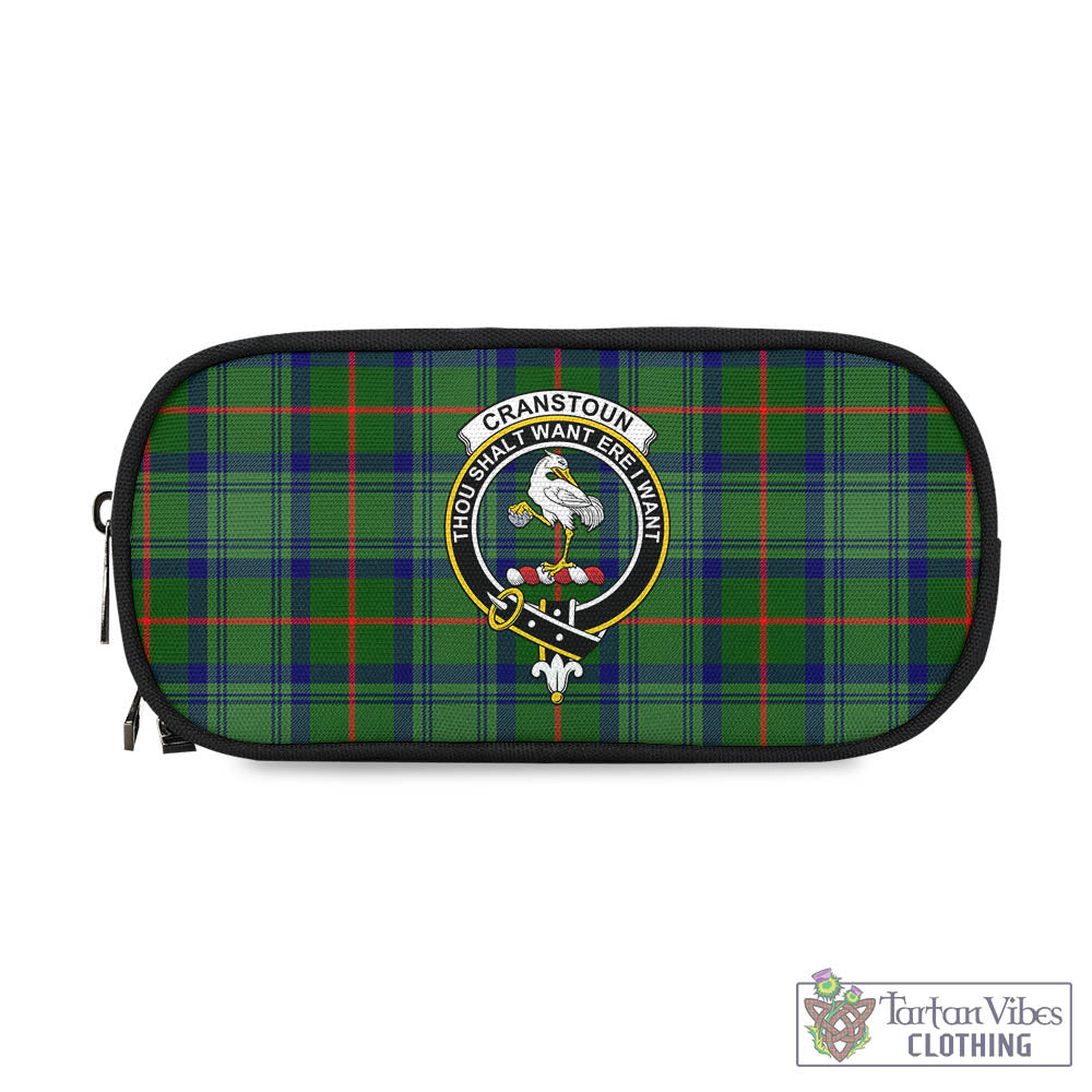 Tartan Vibes Clothing Cranstoun Tartan Pen and Pencil Case with Family Crest