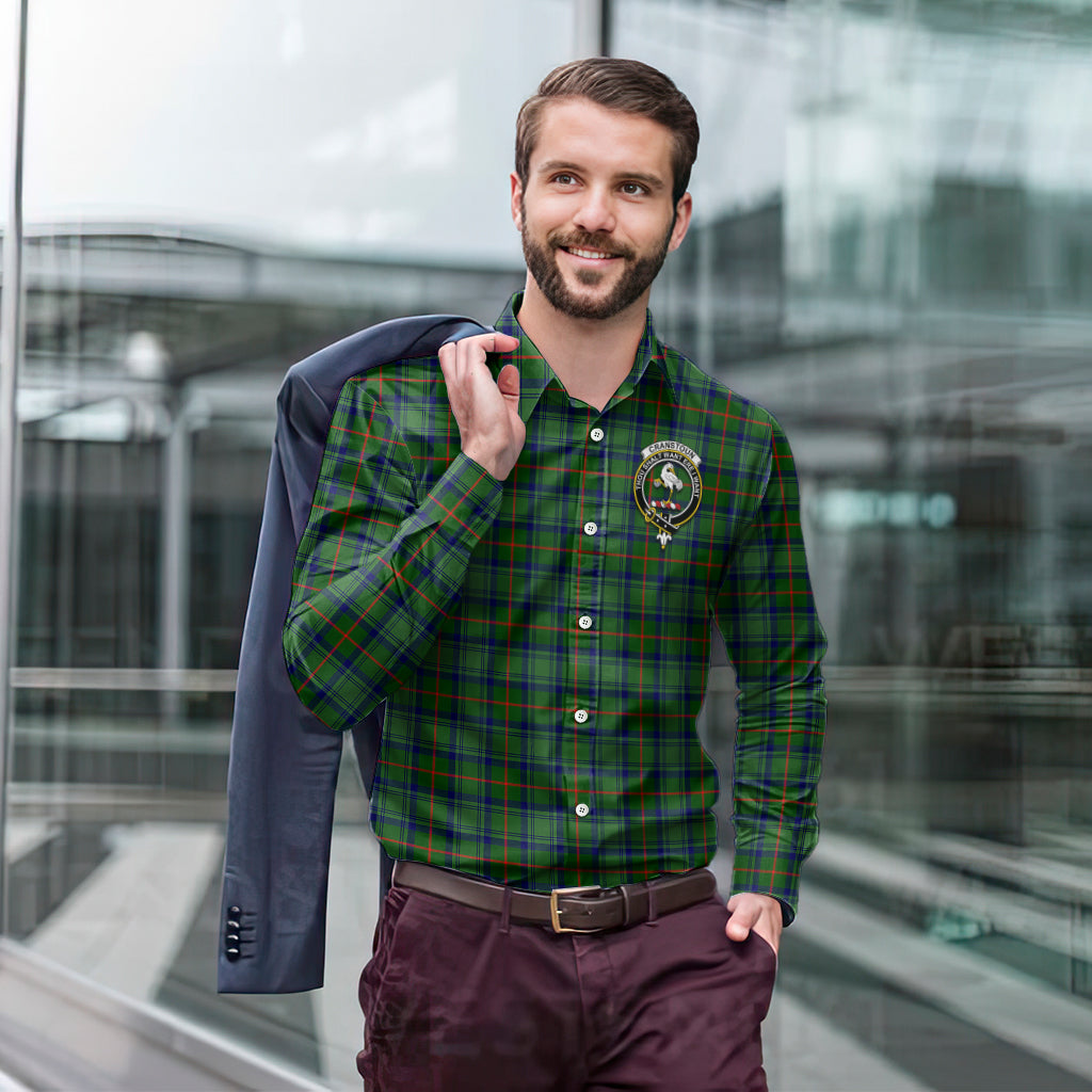 cranstoun-tartan-long-sleeve-button-up-shirt-with-family-crest