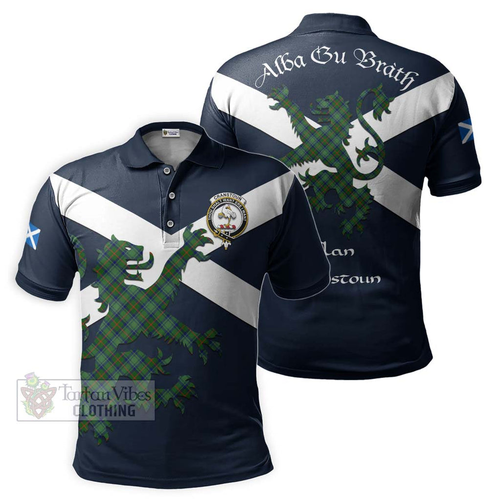 Tartan Vibes Clothing Cranstoun (Cranston) Tartan Lion Rampant Polo Shirt – Proudly Display Your Heritage with Alba Gu Brath and Clan Name