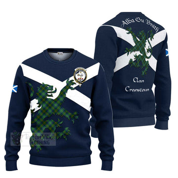 Cranstoun (Cranston) Tartan Lion Rampant Ugly Sweater Proudly Display Your Heritage with Alba Gu Brath and Clan Name