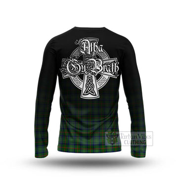 Cranstoun (Cranston) Tartan Long Sleeve T-Shirt Featuring Alba Gu Brath Family Crest Celtic Inspired