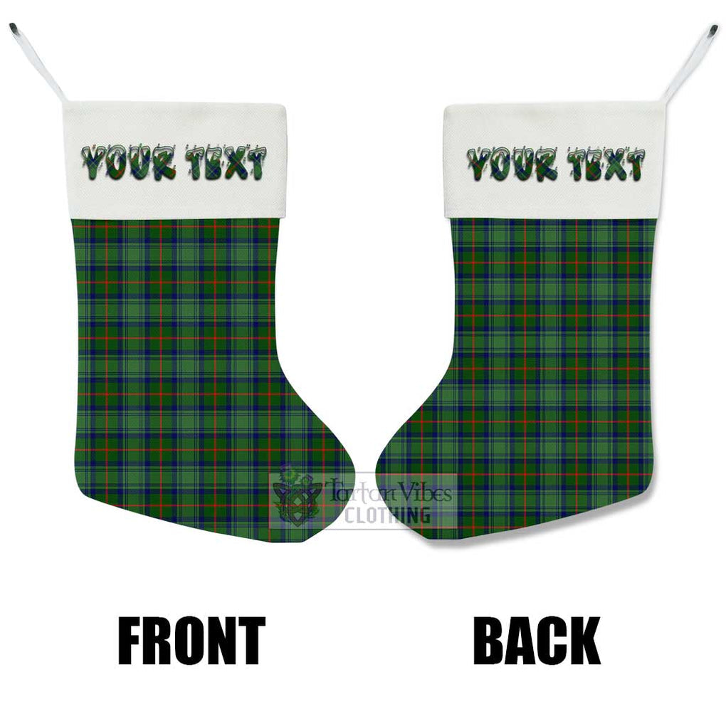 Tartan Vibes Clothing Cranstoun (Cranston) Tartan Christmas Stocking with Personalized Text