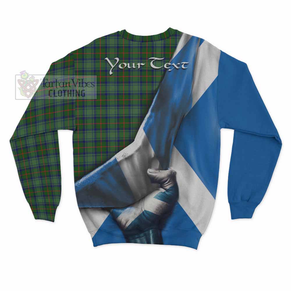 Tartan Vibes Clothing Cranstoun (Cranston) Tartan Sweatshirt with Family Crest Scotland Patriotic Style