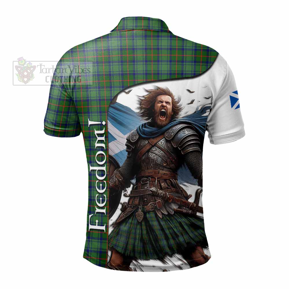 Tartan Vibes Clothing Cranstoun (Cranston) Crest Tartan Polo Shirt Inspired by the Freedom of Scottish Warrior