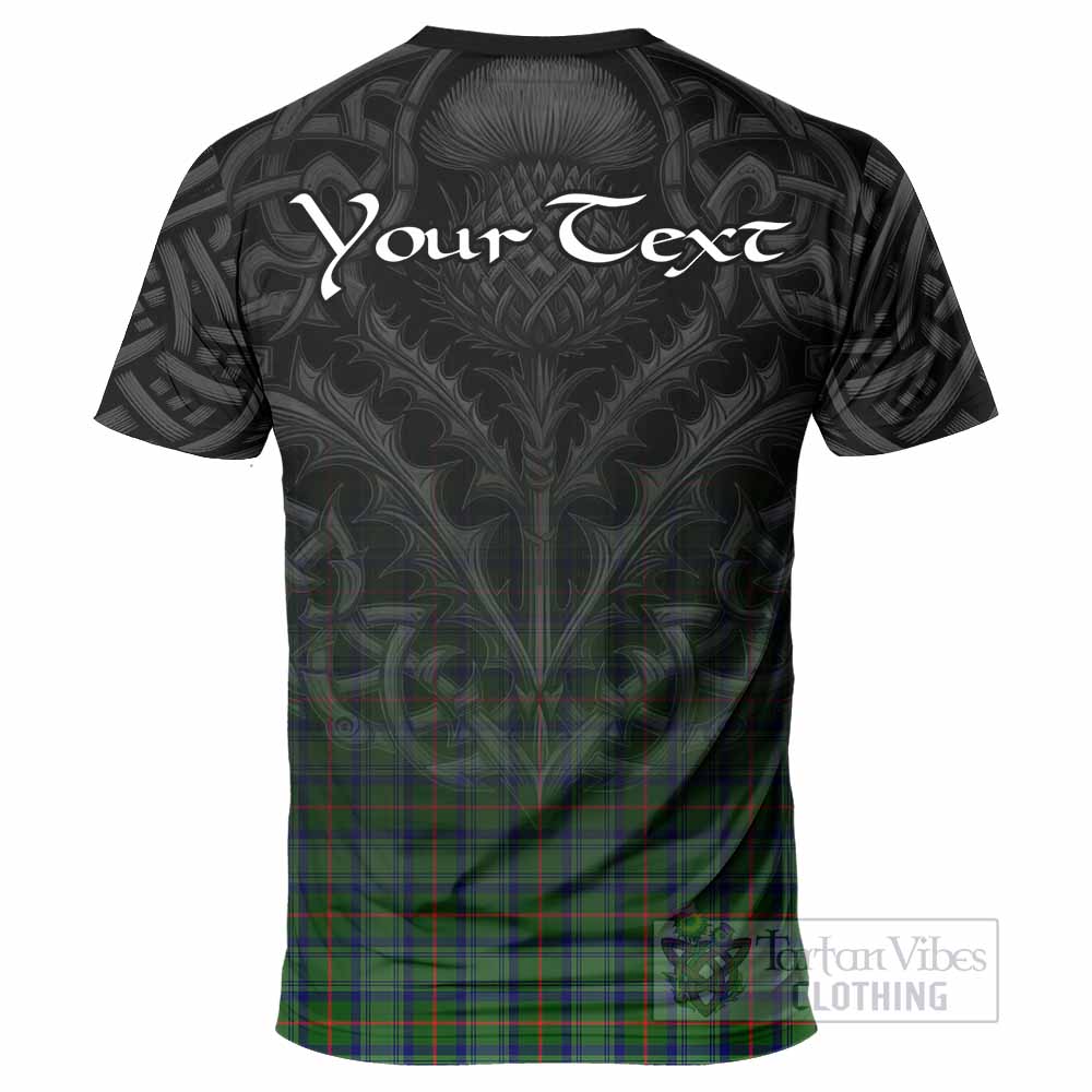 Tartan Vibes Clothing Cranstoun (Cranston) Tartan T-Shirt with Family Crest Celtic Thistle Vibes