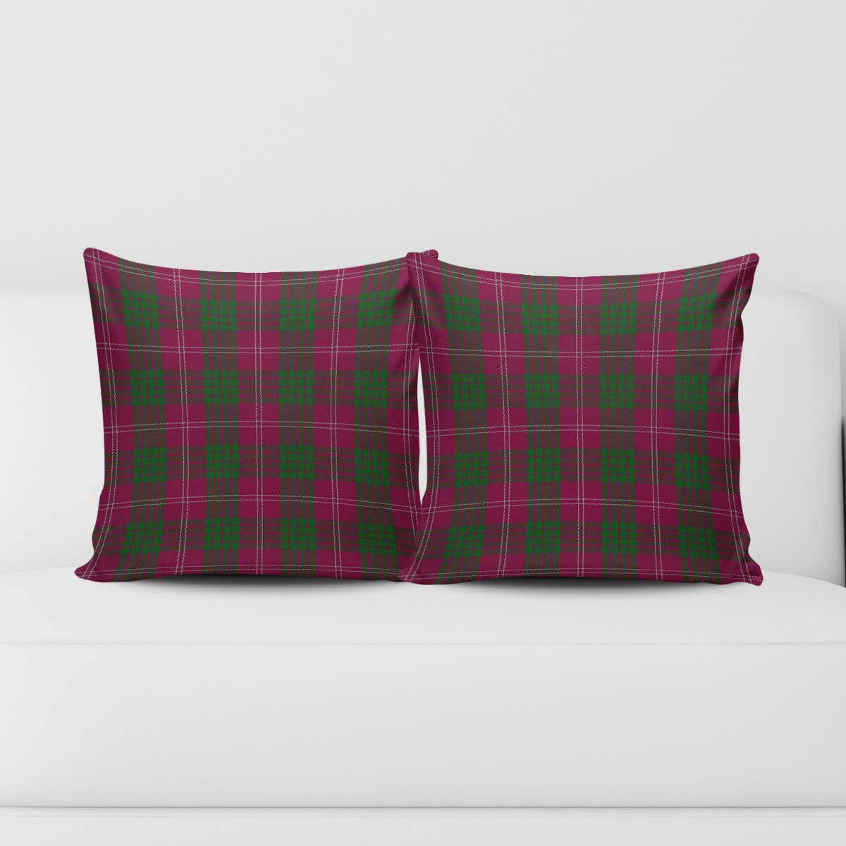 Crawford Tartan Pillow Cover Square Pillow Cover - Tartanvibesclothing