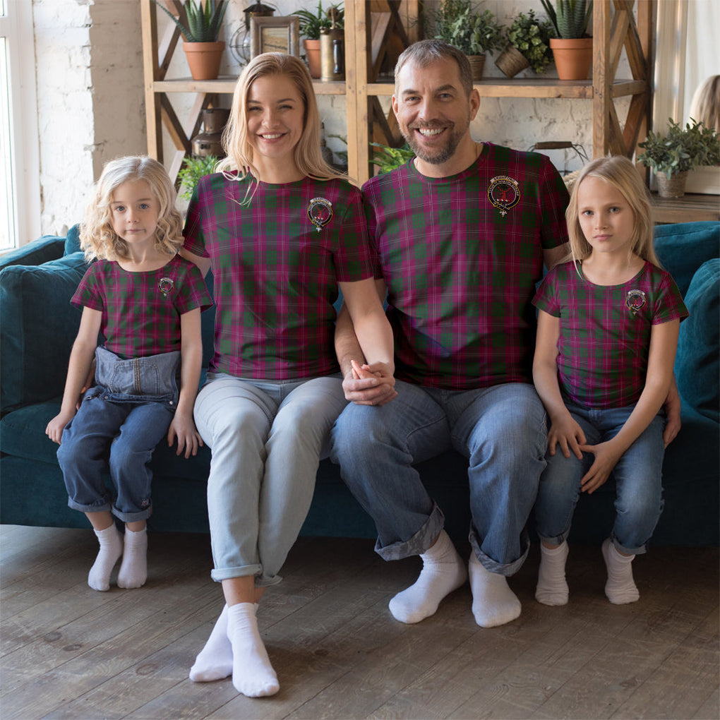 Crawford Tartan T-Shirt with Family Crest Kid's Shirt - Tartan Vibes Clothing