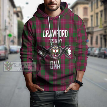 Crawford Tartan Hoodie with Family Crest DNA In Me Style