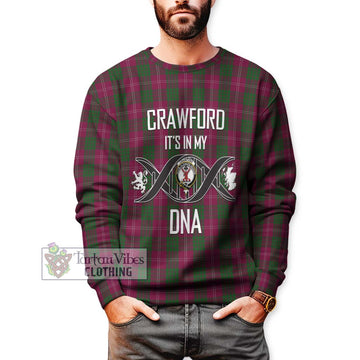 Crawford Tartan Sweatshirt with Family Crest DNA In Me Style