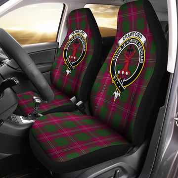 Crawford Tartan Car Seat Cover with Family Crest