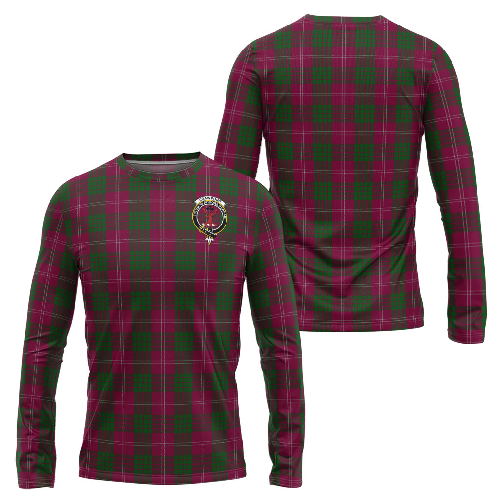 crawford-tartan-long-sleeve-t-shirt-with-family-crest