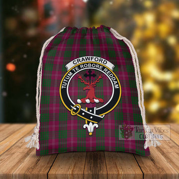 Crawford Tartan Christmas Santa's Bag with Family Crest