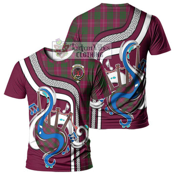 Crawford Tartan T-Shirt with Epic Bagpipe Style