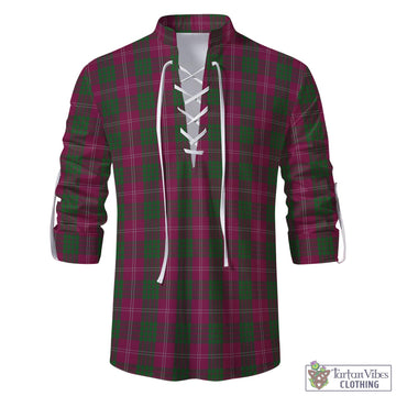 Crawford Tartan Men's Scottish Traditional Jacobite Ghillie Kilt Shirt