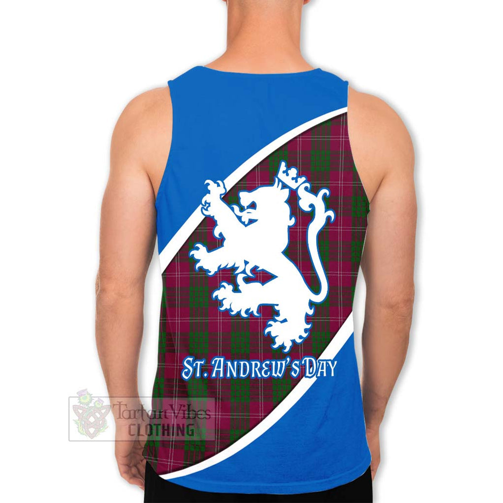 Tartan Vibes Clothing Crawford Family Crest Tartan Men's Tank Top Celebrate Saint Andrew's Day in Style