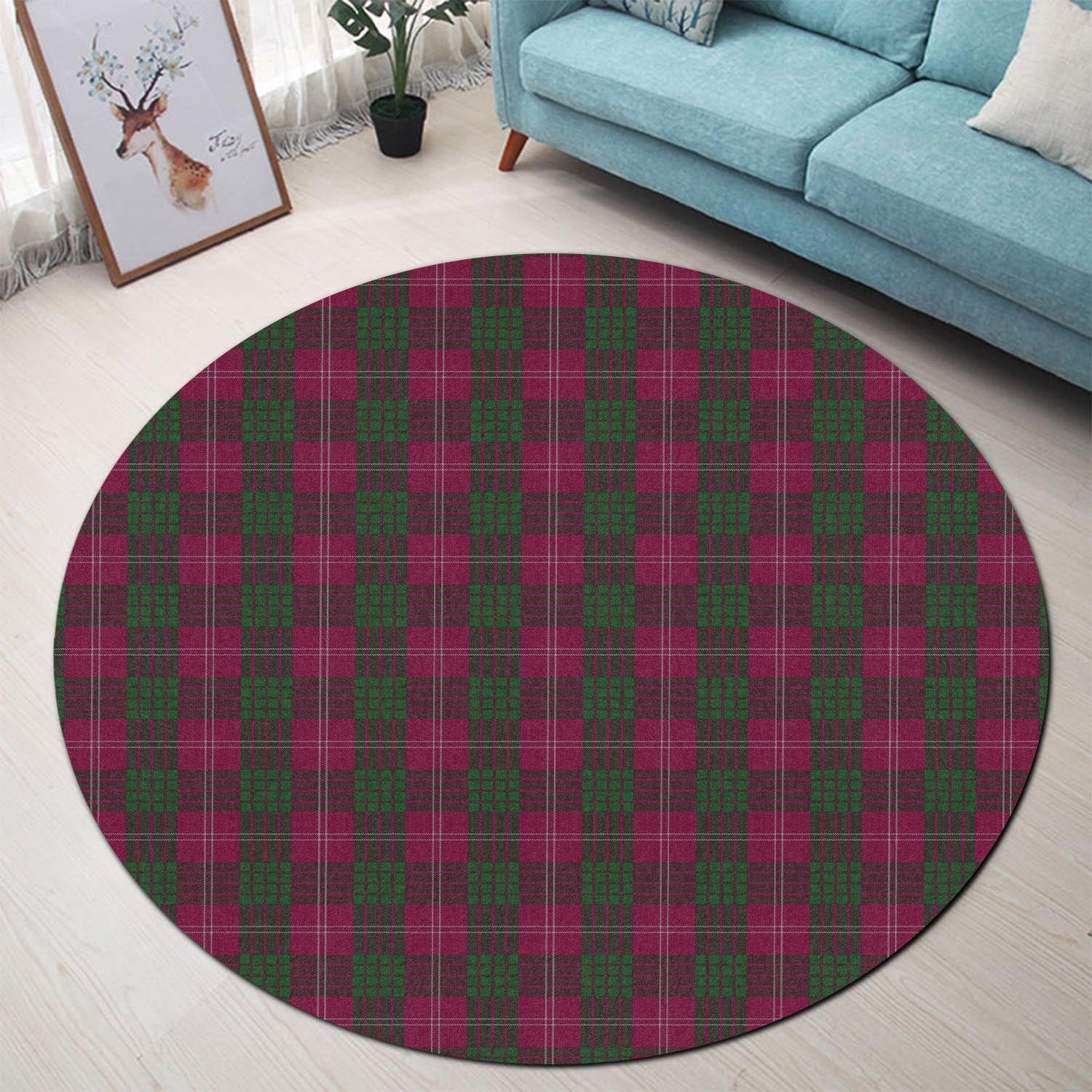 Crawford Tartan Round Rug - Tartanvibesclothing