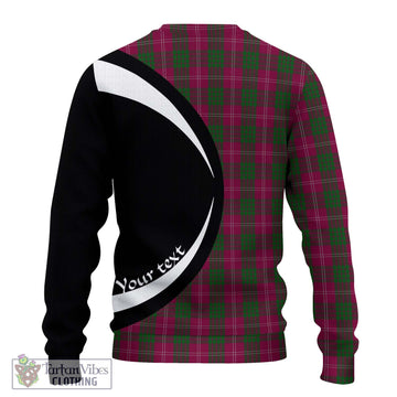 Crawford Tartan Knitted Sweater with Family Crest Circle Style