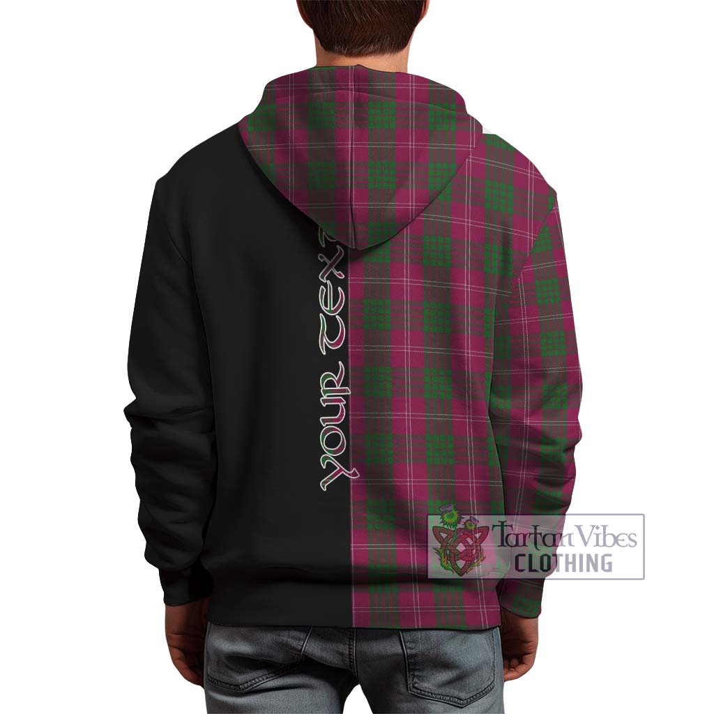 Tartan Vibes Clothing Crawford Tartan Hoodie with Family Crest and Half Of Me Style