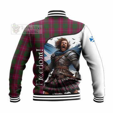 Crawford Crest Tartan Baseball Jacket Inspired by the Freedom of Scottish Warrior