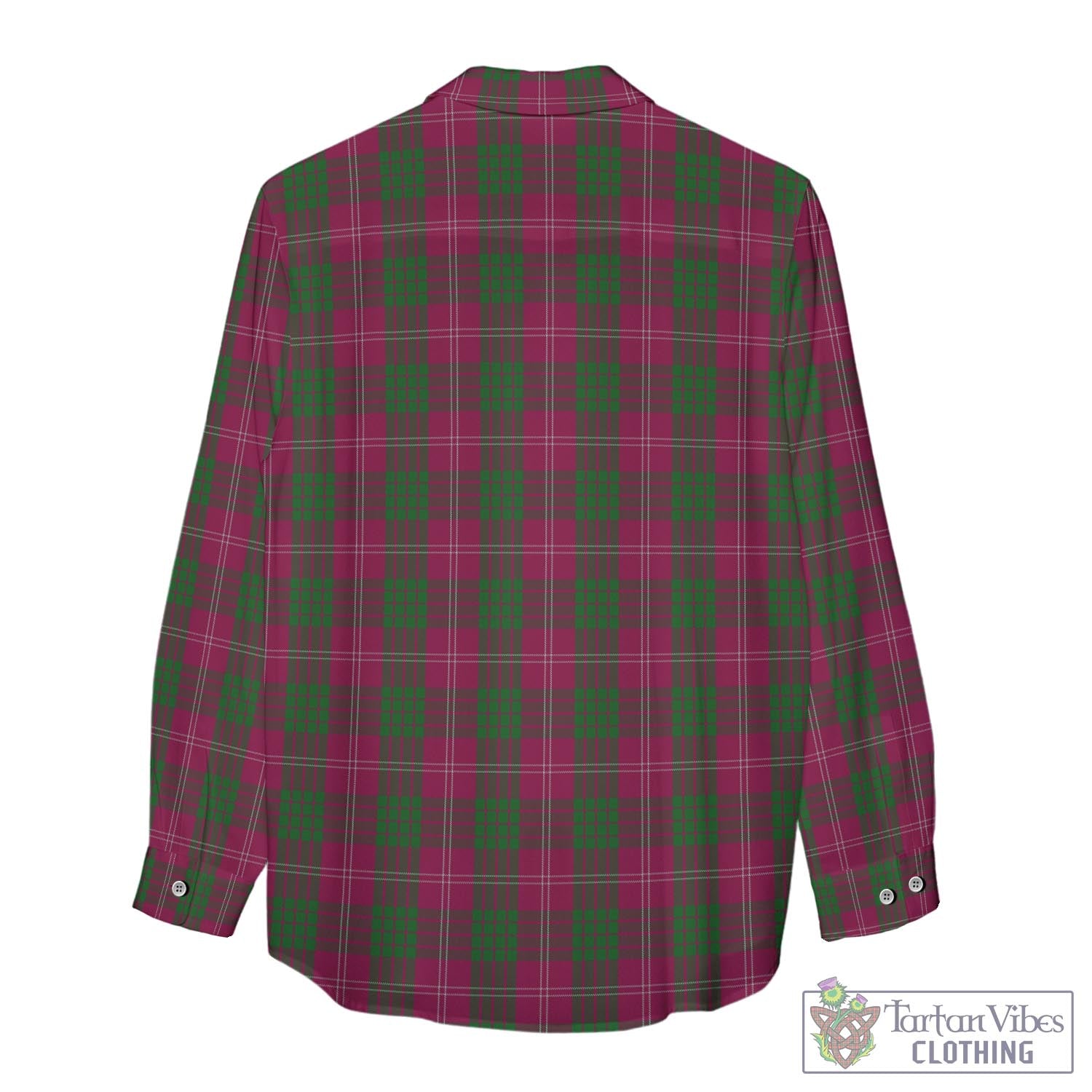 Tartan Vibes Clothing Crawford Tartan Womens Casual Shirt with Family Crest