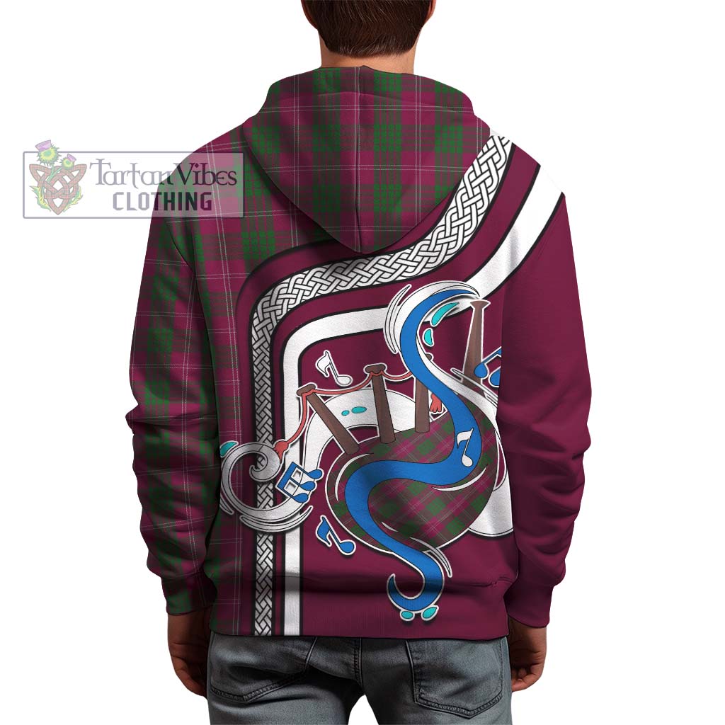 Tartan Vibes Clothing Crawford Tartan Hoodie with Epic Bagpipe Style