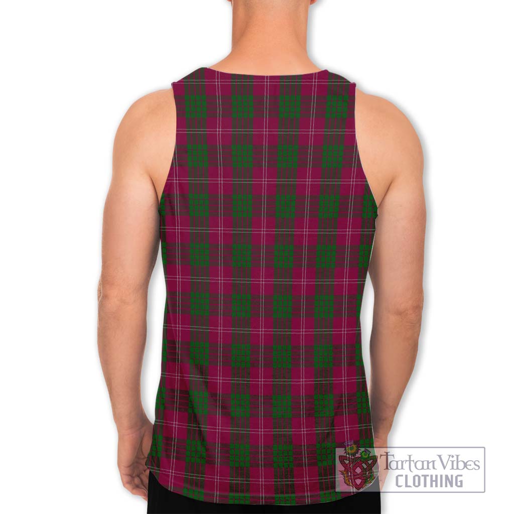 Tartan Vibes Clothing Crawford Tartan Men's Tank Top with Family Crest DNA In Me Style