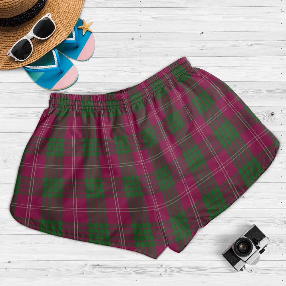 crawford-tartan-womens-shorts-with-family-crest