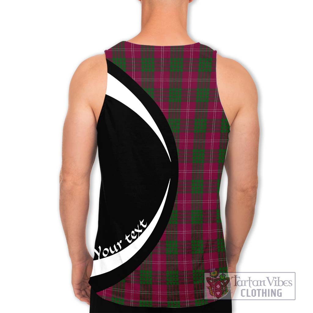 Tartan Vibes Clothing Crawford Tartan Men's Tank Top with Family Crest Circle Style