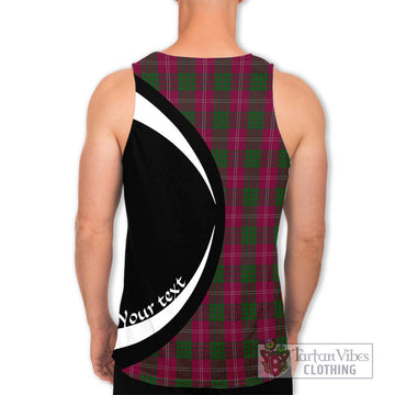 Crawford Tartan Men's Tank Top with Family Crest Circle Style