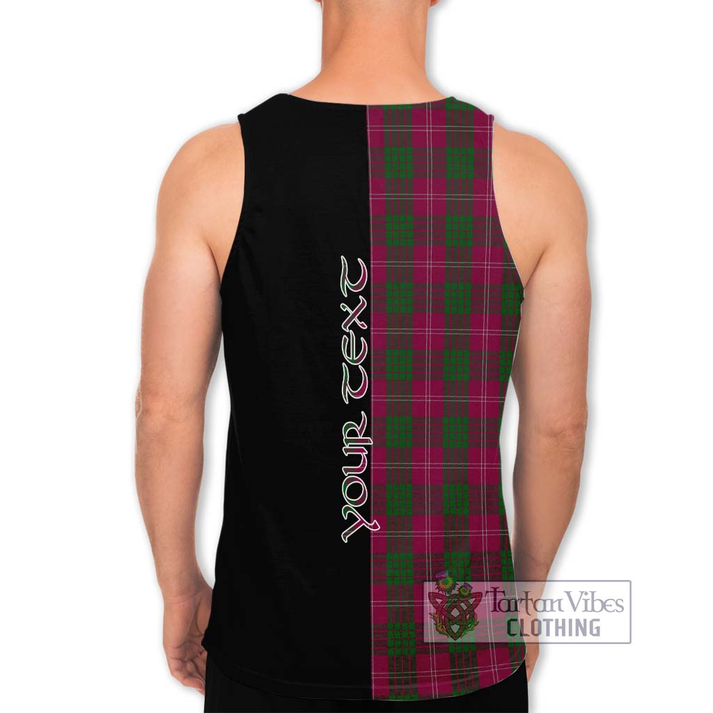 Tartan Vibes Clothing Crawford Tartan Men's Tank Top with Family Crest and Half Of Me Style