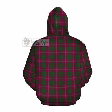 Crawford Tartan Cotton Hoodie with Family Crest DNA In Me Style