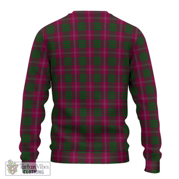 Crawford Tartan Knitted Sweater with Family Crest DNA In Me Style